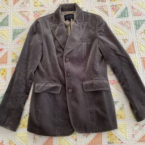 Banana Republic Grey Velvet Jacket